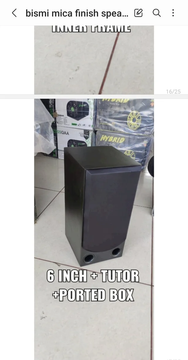 6" Tweeter With Box