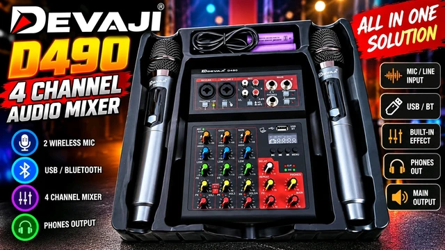 Devaji 4 Channel Mixer /MIC -2