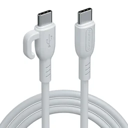 Portronics Konnect Core 3 C to C Cable - White