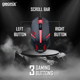 Geonix Vigor R7 Wired Gaming Mouse - Black