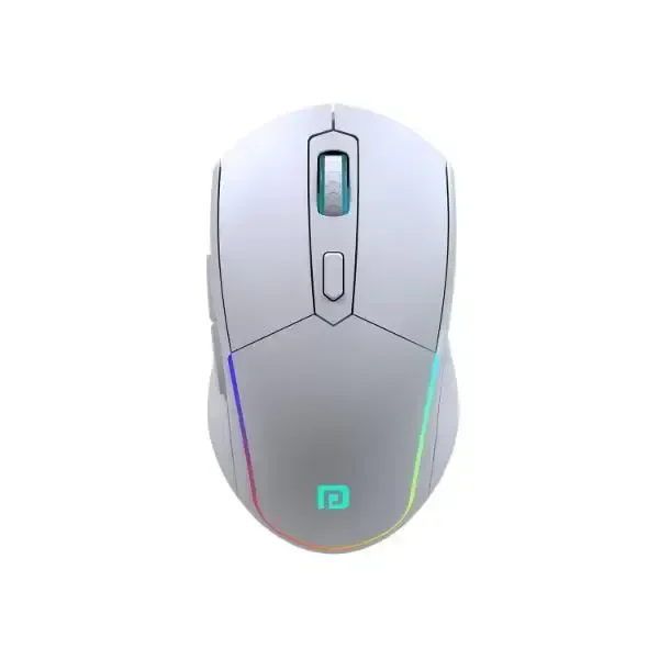 Portronics Toad One Wireless Mouse BT+Dongle Rechargeable - White