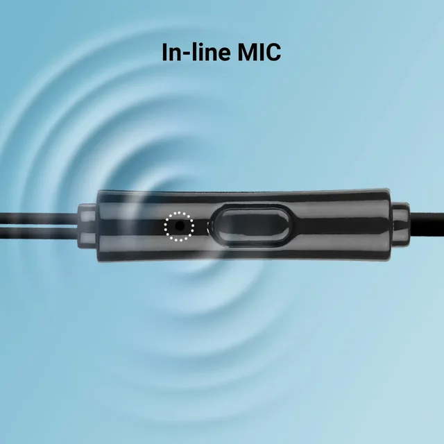 Zebronics Buds C9 Type-C Wired Earphone - Black