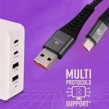 Zebronics UT65S 65W USB to C Cable - Black