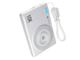 Portronics Power Shutter Air 10k Power Bank with Megsafe - White