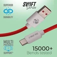 Zebronics UT65 Dash Pro Cable - Red