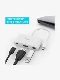Portronics C-Konnect Hub - White