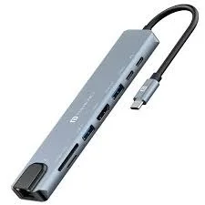 Portronics MPORT 8 Hub - Gray