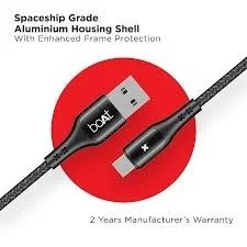Boat USB to C A600 Cable - Black