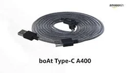 Boat A400 USB to C Cable 2 Meter - Black