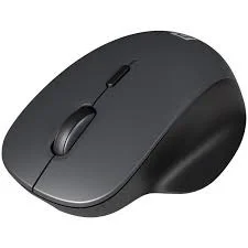 Portronics Toad Go Wireless Mouse BT+Dongle Rechargeable - Black