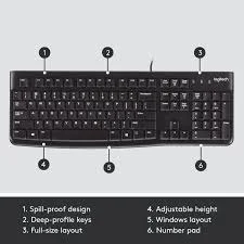 Logitech K120 Wired Keyboard - Black