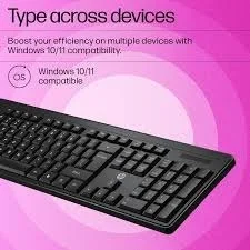 HP K160 Wired Keyboard - Black