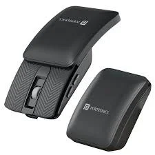 PORTRONICS TOAD FOLD RECHARGEABLE WIRLESS FOLDABLE MOUSE - Black