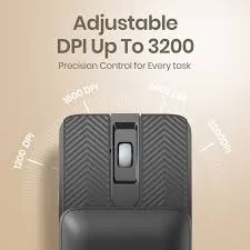 PORTRONICS TOAD FOLD RECHARGEABLE WIRLESS FOLDABLE MOUSE - Black