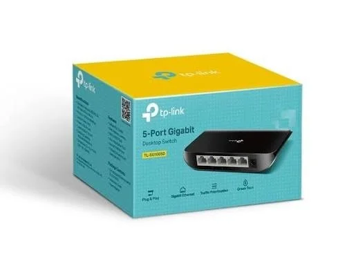 TP LINK 5 PORT Gigabit Desktop Switch ( TL- SG 1005D ) - Black