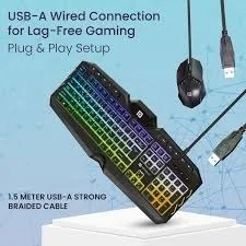 PORTRONICS KI PAD 5 WIRED GAMING KEYBORAD - Black