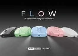 Foxin Flow Wirless Mouse BT+Dongle - White