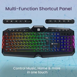PORTRONICS KI PAD 5 WIRED GAMING KEYBORAD - Black
