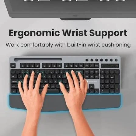 PORTRONICS KEY 10 COMBO WIRLESS KEYBOARD & MOUSE - Black