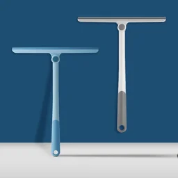 360-Degree Rotating T-Shaped Glass Water Wiper - Multi-Purpose Shower Squeegee for Mirrors, Windows, and Shower Doors