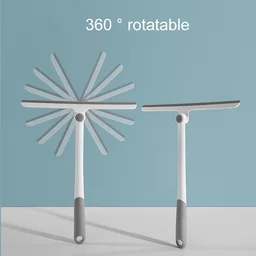 360-Degree Rotating T-Shaped Glass Water Wiper - Multi-Purpose Shower Squeegee for Mirrors, Windows, and Shower Doors