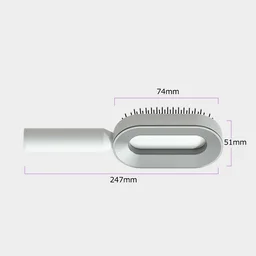 Advanced Self-Cleaning Hairbrush with 3D Air Cushion Massager and Anti-Static Comb - Women's Hair Styling Solution