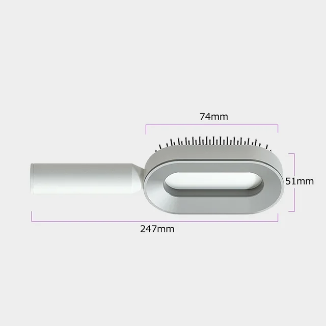 Advanced Self-Cleaning Hairbrush with 3D Air Cushion Massager and Anti-Static Comb - Women's Hair Styling Solution