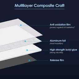 Aluminum Foil Butyl Rubber Waterproof Tape High Temperature Resistance Pipes Walls Leak Sticker NanoGuard ProSeal Tape