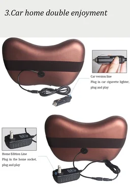 Shiatsu Electric Massage Pillow β Full Body Neck, Shoulder & Car Seat Relaxation