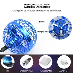 Galactic Orbiter: Flying Ball Toy with Boomerang Effect - Hovering Cosmic Globe Spinner for Hand Drone Fun