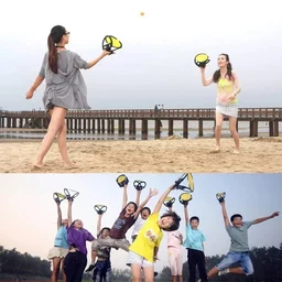 Interactive Parent-Child Sports Toy Set: Fun Throw and Catch Game for Kids, Indoor & Outdoor Fun with Table Tennis Hand Pinch Ball (2 pcs)