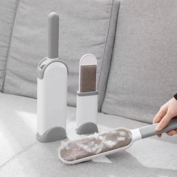 Reusable Pet Hair Remover Lint Roller Brush - Double-Sided Electrostatic Cleaner for Clothes, Sofa, and Bed - Perfect for Cat & Dog Fur