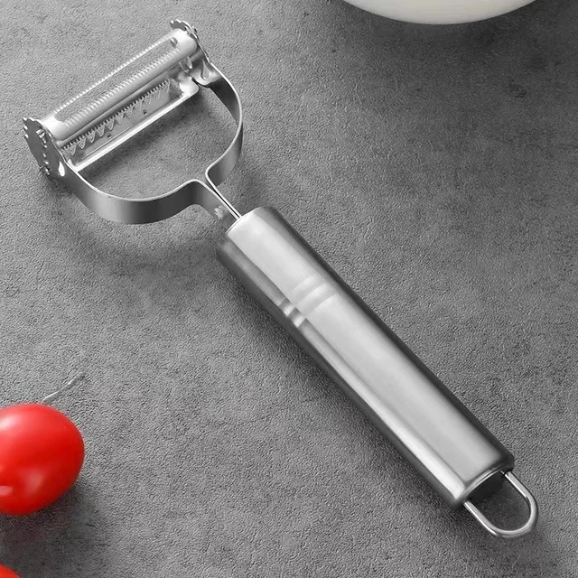 Premium Stainless Steel 3-Piece Set: Peeler, Potato Fruit Vegetable Peeler, and Paring Knife - Essential Kitchen Accessories