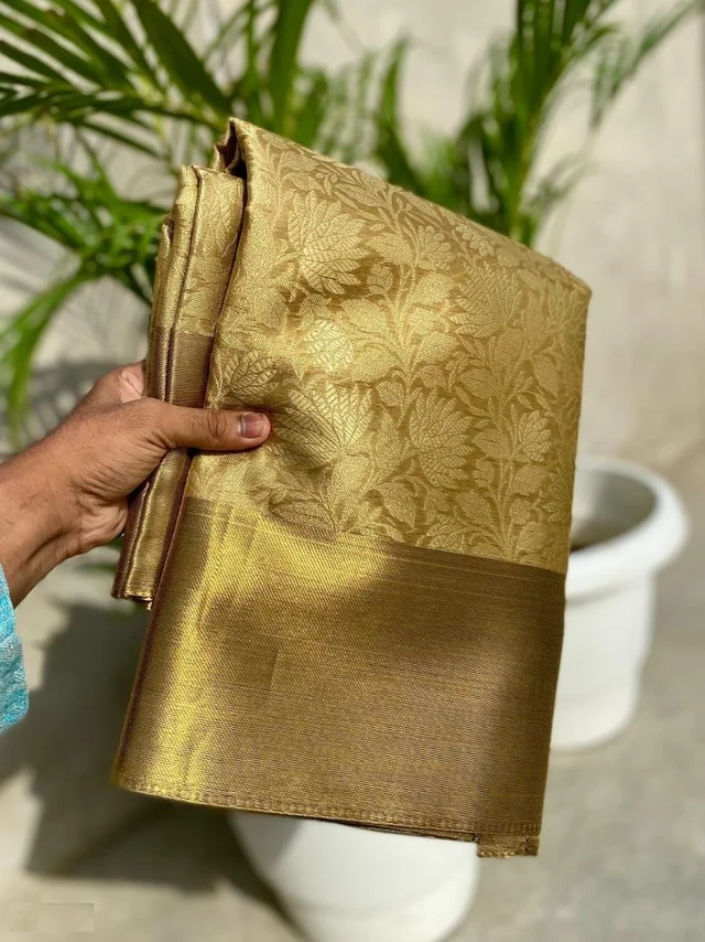 Women’s Banarasi Tissue Silk Saree – Celebrity Style Party Saree