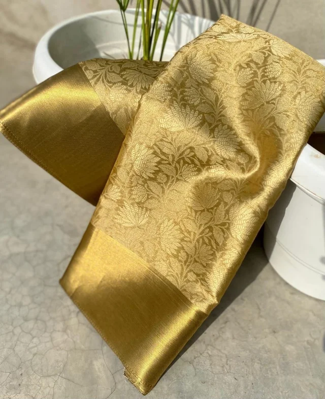 Women’s Banarasi Tissue Silk Saree – Celebrity Style Party Saree