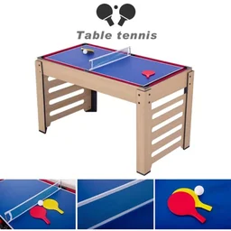 KD WMX Multi Game Table 8 in 1 Foosball, Air Hockey, Table Tennis, Hockey, Billiards, Bowling Schuffle Board 48 x 24 x 33 Inh