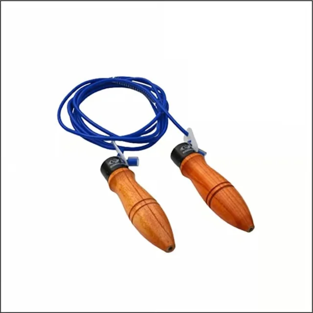 KD COUGAR SR-018 ZOOM JUMP Rope Made of PVC Material adjustable length with Sturdy Wooden Handle -Rope for Gym and Home | Skipping Rope for Men, Women, Children,Best Exercise Workout Fitness Accessory