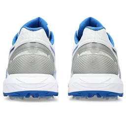 KD ASICS GEL 350 Not Out FF CRICKET SHOE, WHITE/BLUE - UK / IND 10