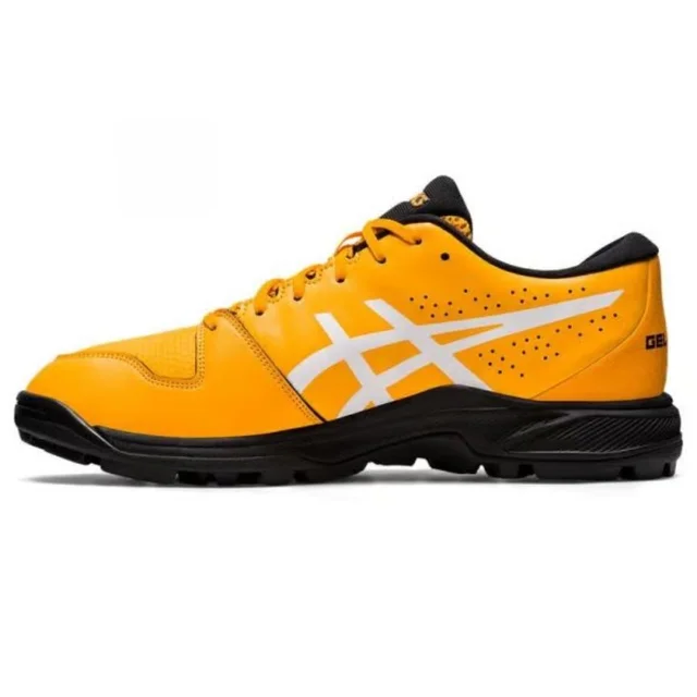 KD Asics Cricket Shoes Gel Peak 2 Amber/White - UK / IND 9