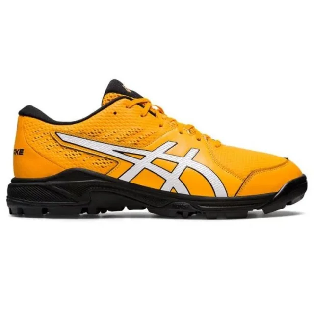 KD Asics Cricket Shoes Gel Peak 2 Amber/White - UK / IND 9