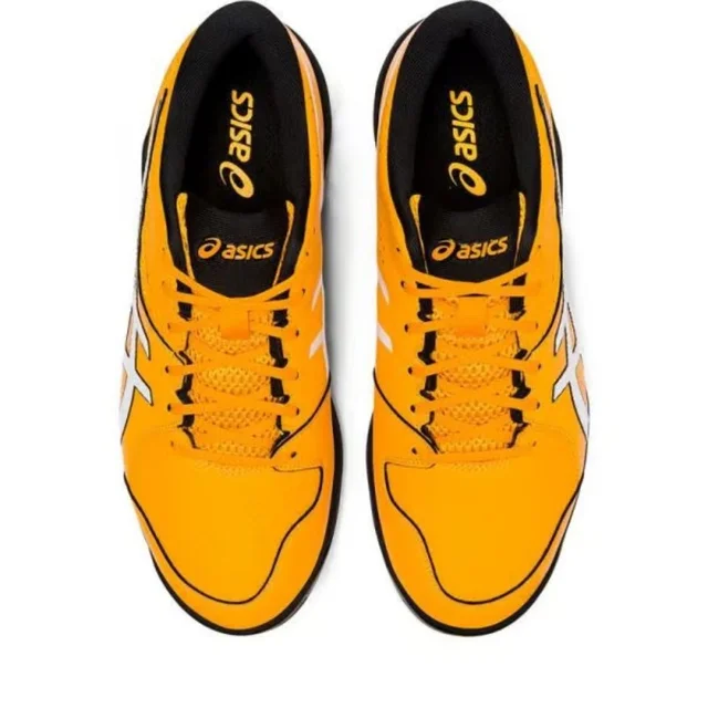 KD Asics Cricket Shoes Gel Peak 2 Amber/White - UK / IND 9