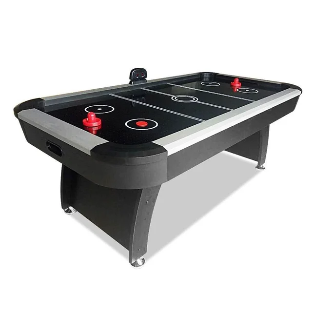 KD Champion Air hockey Table Black Ice Hockey Table 7 Ft with Digital Scorer - Black
