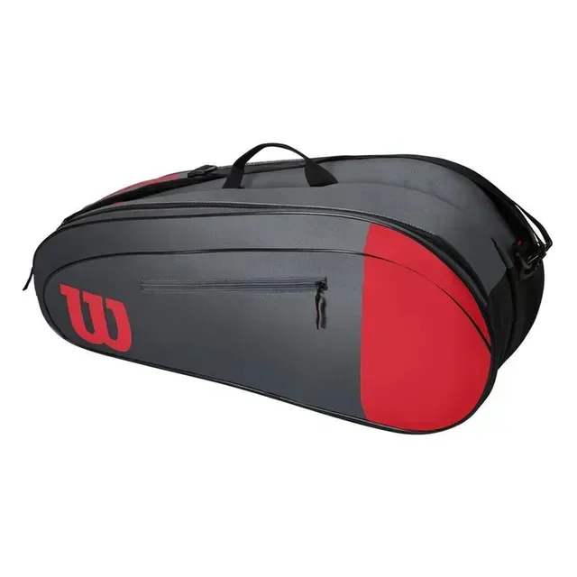 KD Wilson Team 6PK Tennis Racquet Bag , Red/Grey
