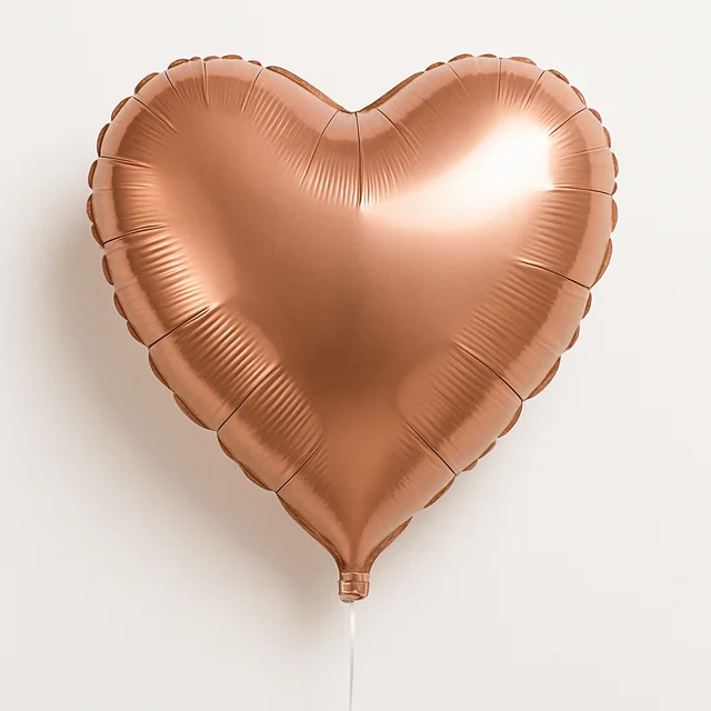 ROSE GOLD HEART FOIL BALLOON 18 INCH