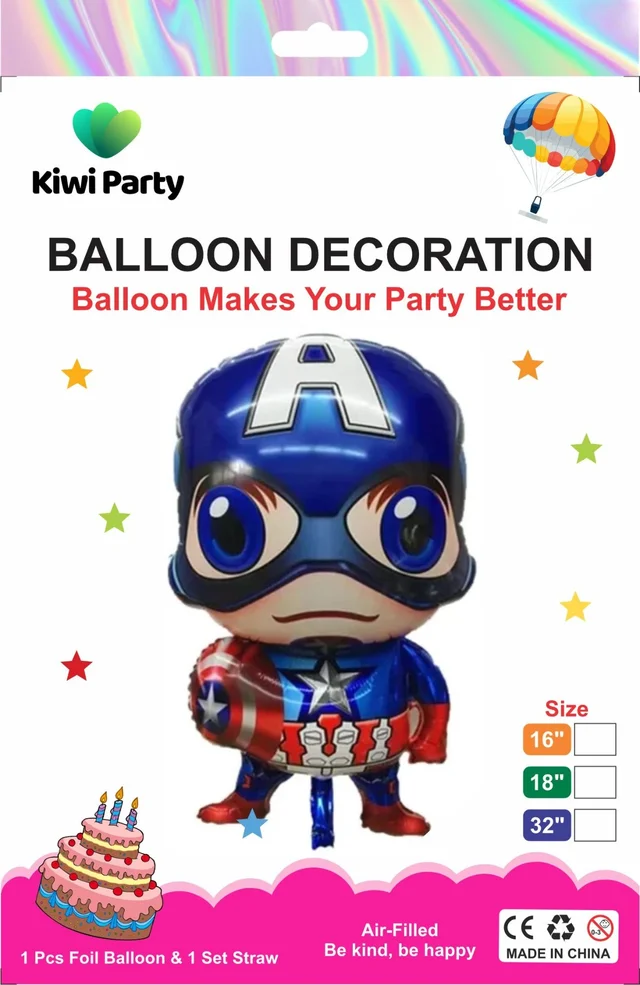 Captain America Foil Balloon