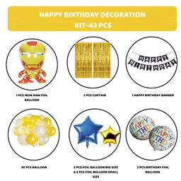Birthday Decoration Kit Wholesale – Curtains, Balloons, Banners | Direct Manufacturer