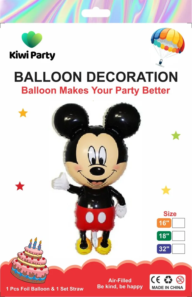 Cartoon Mouse Foil Balloon