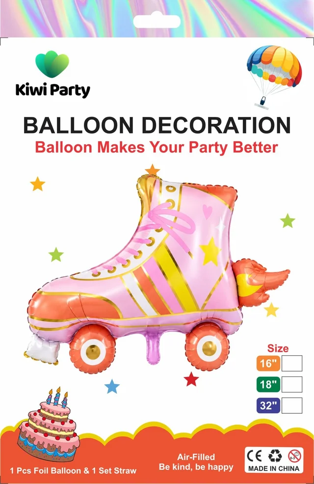 Roller Skate Foil Balloon