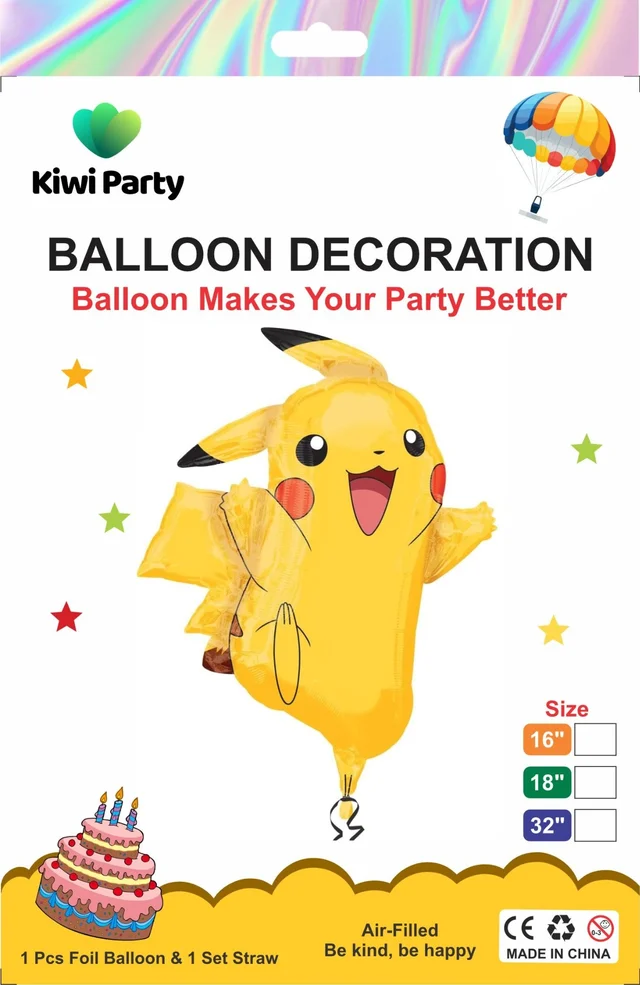 Pikachu Foil Balloon