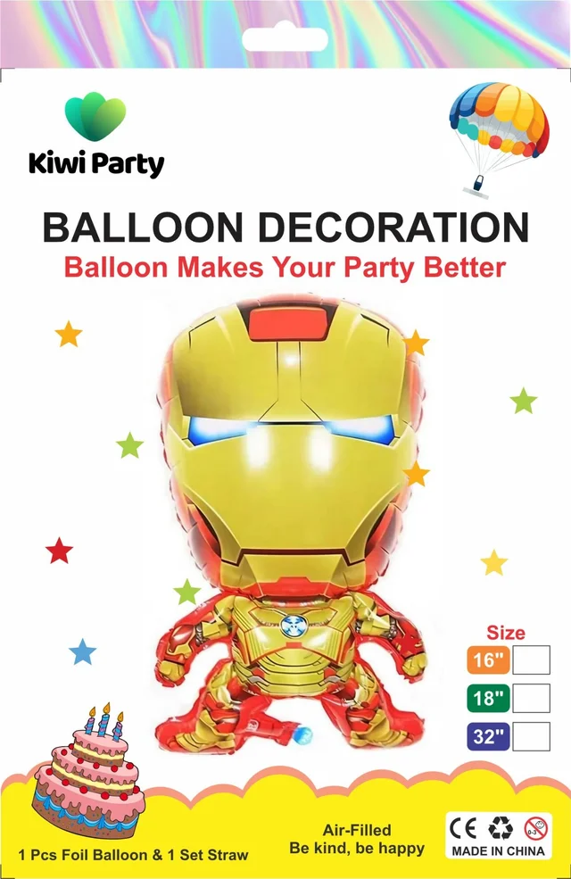 Iron Hero Foil Balloon